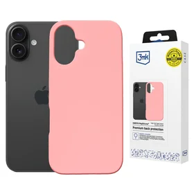 3mk Izturīgs MagSilicone dėklas telefonui Apple iPhone 16 Plus - rožinis