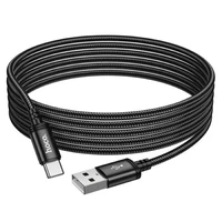 Kabelis USB-A į USB-C Hoco 3A 3 m X91 juodas