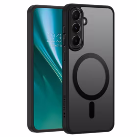 Etteri matinis magnetinis dėklas telefonui Samsung Galaxy A55 5G juodas