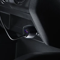 FORCELL F-ENERGY Carbon CC50-1AC automobilinis įkroviklis USB A su kabeliu Type C PD QC3.0 3A 38W juodas