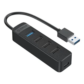 Orico USB į USB 3.0 + 3x USB 2.0 Hub adapteris (juodas)