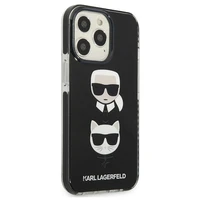 Dėklas telefonui Karl Lagerfeld Karl&Choupette Head Case iPhone 13 Pro / iPhone 13 - juodas