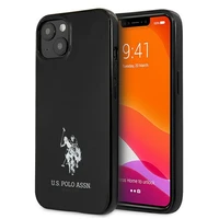 US Polo USHCP13SUMHK iPhone 13 mini 5.4" juodas/juodas kietas dėklas Horses Logo