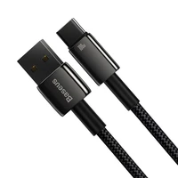 Baseus kabelis Tungsten USB - USB-C 1,0m juodas 100W