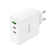 Įkroviklis Hoco 2 x USB-C + USB-A GaN QC PD 65W N30 baltas