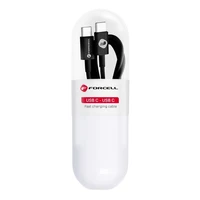 FORCELL C293 kabelis Type C į Type C PD QC 48W TUBE 1 m juodas