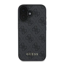Guess 4G Classic dėklas telefonui iPhone 16 - juodas