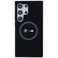 BMW M Silikoninis spausdintas žiedas Magnetinis dėklas telefonui Samsung Galaxy S24 Ultra - juodas