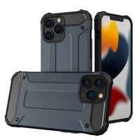 Hybrid Armor dėklas iPhone 14 Pro šarvuotas hibridinis dangtelis mėlynas