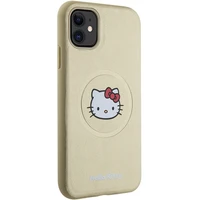 Hello Kitty odinis Kitty Head magnetinis dėklas telefonui iPhone 11 / Xr - auksinis