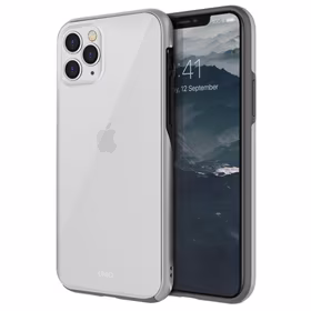 Uniq Vesto Hue dėklas telefonui iPhone 11 Pro Max - skaidrus ir sidabrinis