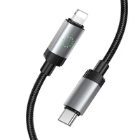 Kabelis (m) USB-C į Lightning Hoco PD 27W 1 m X117 - juodas (m)