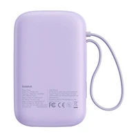 Išorinė baterija Baseus QPow 2 10000mAh 30W 2xUSB-C (violetinė)