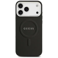 Guess Classic Logo Magnetinis dėklas telefonui iPhone 17 Pro Max - juodas
