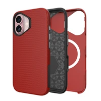 Dėklas Perfectionists Triangle Mag Case Apple iPhone 16 raudonas