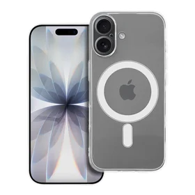 Permatomas 2 mm dėklas telefonui IPHONE 17, suderinamas su MagSafe (su kameros apsauga)