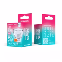 Forever Light LED Bulb G4 MR11 38° 2.2W 195lm 4000K 12V stiklas class F