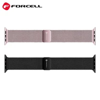 FORCELL F-DESIGN FA14 magnetinis nerūdijančio plieno dirželis APPLE laikrodžiui 38 / 40 / 41 mm rožinis