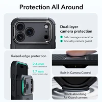 ESR Cyber Kickstand Magnetinis dėklas telefonui iPhone 17 Pro - juodas