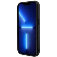 Karl Lagerfeld KLHCP14X3DRKHNK iPhone 14 Pro Max 6.7" juodas/juodas kietas dėklas Rubber Choupette 3D