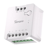 SONOFF MINI-D išmanusis WiFi Matter jungiklis (AC/DC 12-48V, sausas kontaktas)