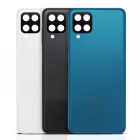 Galinis dangtelis skirtas Samsung A125 A12 / White / (su kameros stikliuku) HQ