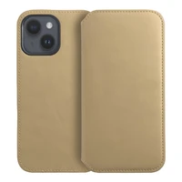 DUAL POCKET knygos tipo dėklas telefonui IPHONE 15 Pro Max auksinis