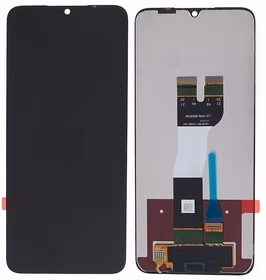 Ekranas Samsung A057 A05S 2023 su lietimui jautriu stikliuku Black ORG