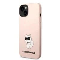 Karl Lagerfeld KLHCP14MSNCHBCP iPhone 14 Plus 6.7" kietasis dėklas rožinis/rožinis Silikoninis Choupette