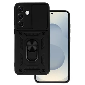 Dėklas telefonui Slide Camera Armor Samsung Galaxy S25 Ultra juodas