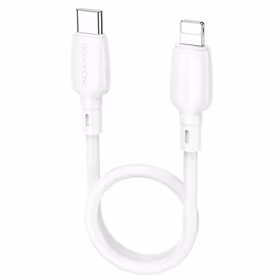 Borofone Kabelis BX93 Super Power - Typ C į Lightning - PD 20W 0,25 metrai baltas