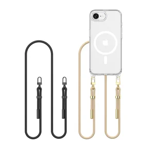 Tech-Protect FlexAir Chain MagSafe iPhone 16e dėklas - Juodas/Smėlio
