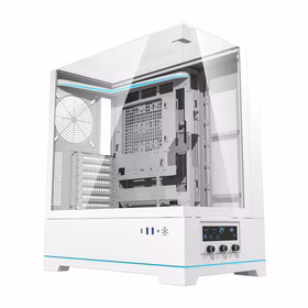 Darkflash DY450 kompiuterio korpusas be ventiliatorių (baltas)