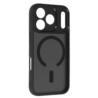 Pilnai matinis magnetinis dėklas Iphone 17 Pro Max juodas