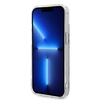 Rinkinys Guess GUBPP14SH4EACSB dėklas + įkroviklis iPhone 14 6.1" mėlynas/kietas dėklas 4G Spausdinimas Magnetinis