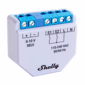 Shelly Plus 0-10V šviesos reguliatorius, WiFi/Bluetooth