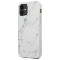 Guess Marmurinis dėklas telefonui iPhone 12 mini 5.4" - baltas
