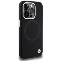BMW parašo skystas silikonas Magnetinis dėklas telefonui iPhone 15 Pro Max - juodas