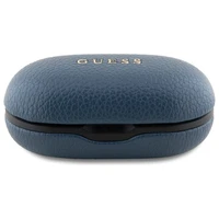 Guess Bluetooth ausinės GUTWSPGTSPSB TWS + įkrovimo stotelė mėlynos/mėlynos grūdėtas klasikinis logotipas