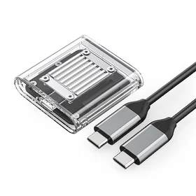 Orico TC20-M2-10G M.2 NVME USB-C 3.2 diskų dėklas - skaidrus
