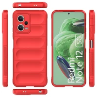 Magic Shield dėklas telefonui Xiaomi Redmi Note 12 5G / Poco X5 5G lankstus šarvuotas dėklas raudona