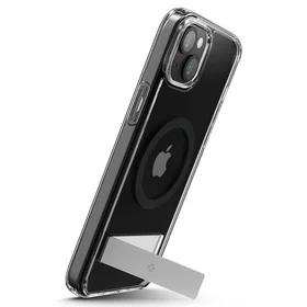 Spigen Ultra Hybrid S Magnetinis dėklas telefonui su stovu iPhone 15 Plus - Juodas