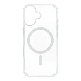 Dėklas telefonui Drop Glue spalvingas žiedinis Mag Cover, suderinamas su MagSafe IPHONE 17, baltas