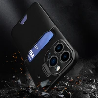 Odinis dėklas su stovu iPhone 14, kortelių piniginės tipo, juodas