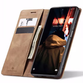 Spacecase piniginės dėklas Redmi Note 11/11s  šviesiai rudas