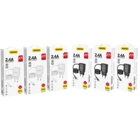 Dudao įkroviklis 2x USB su įmontuotu 12W Lightning kabeliu juodas (A2ProL juodas)