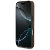 Guess 4G Small Classic Logo MagSafe dėklas iPhone 17 Pro - rudas