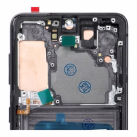 LCD ekranas SAMSUNG S21 5G pilkas SOFT OLED su rėmeliu