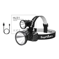 Superfire HL51 galvos žibintuvėlis, 160 lm, micro-USB, 4 režimai, 300 m