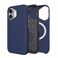 Dėklas Perfectionists Triangle Mag Case Apple iPhone 16 tamsiai mėlynas